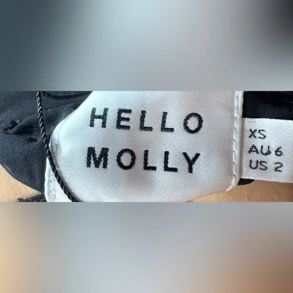 Hello Molly Black Floral Midi Dress XS - Picture 2 of 12